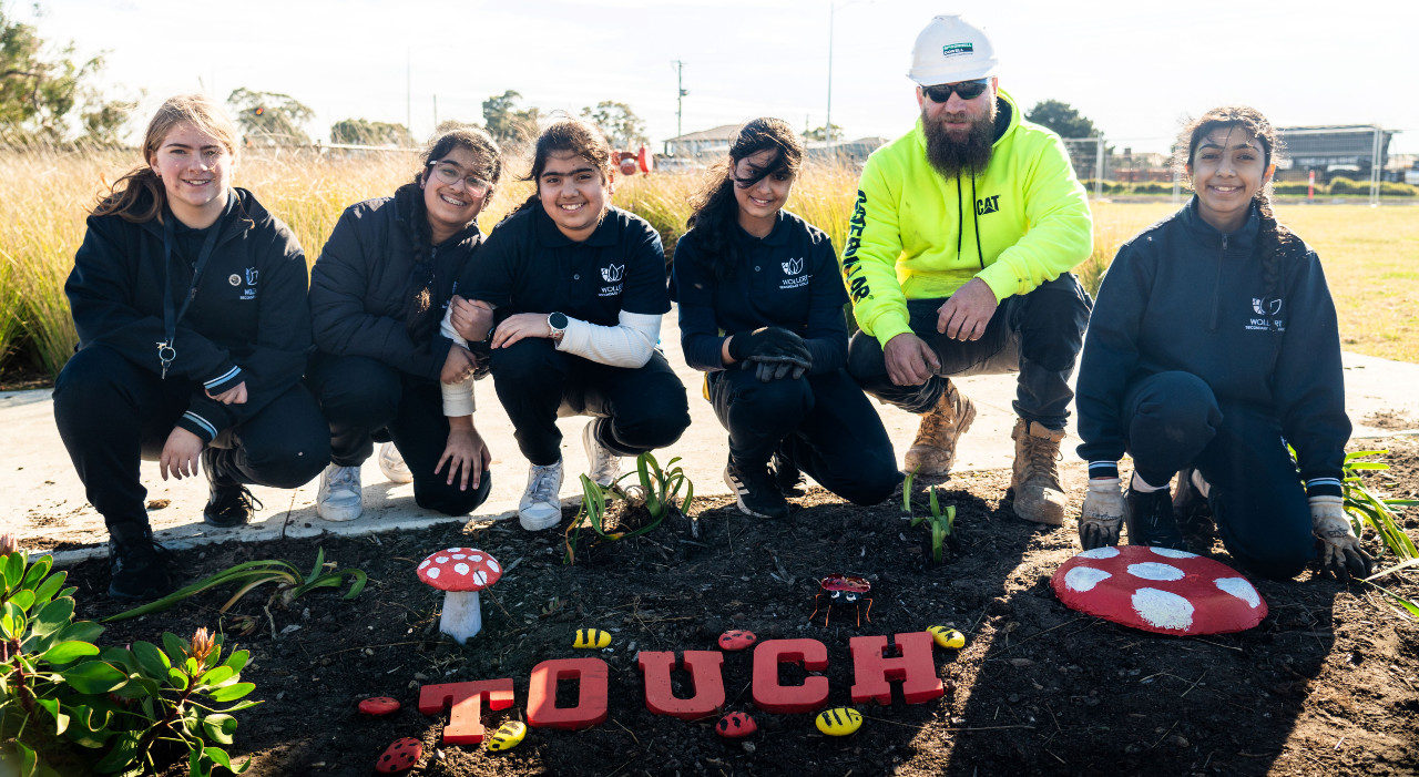 Project team helps students plant sensory garden