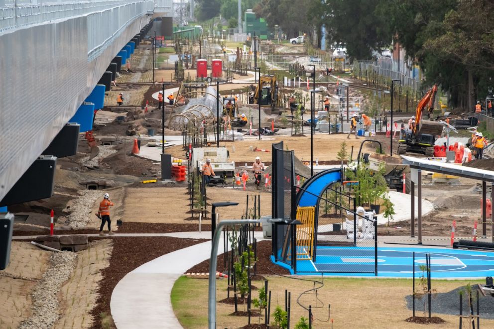 Works progressing on the Pakenham open space