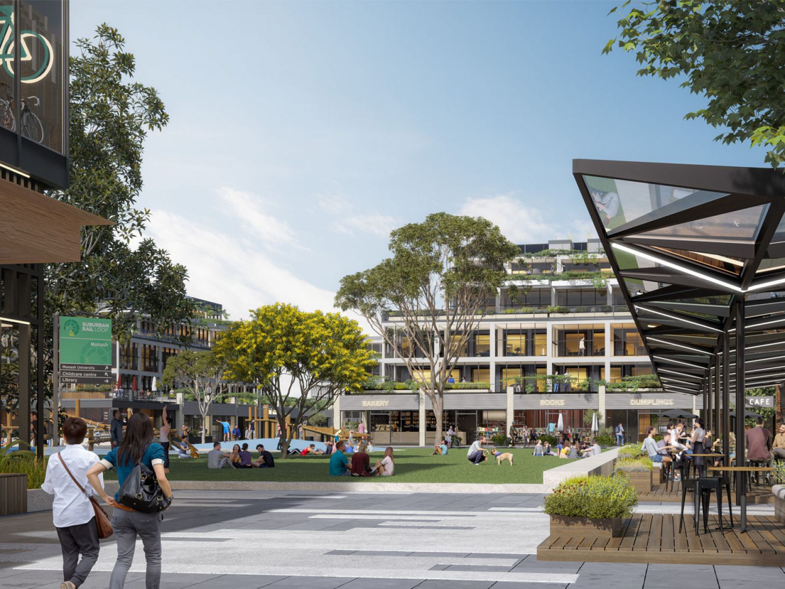 Concept design for the Monash precinct. 