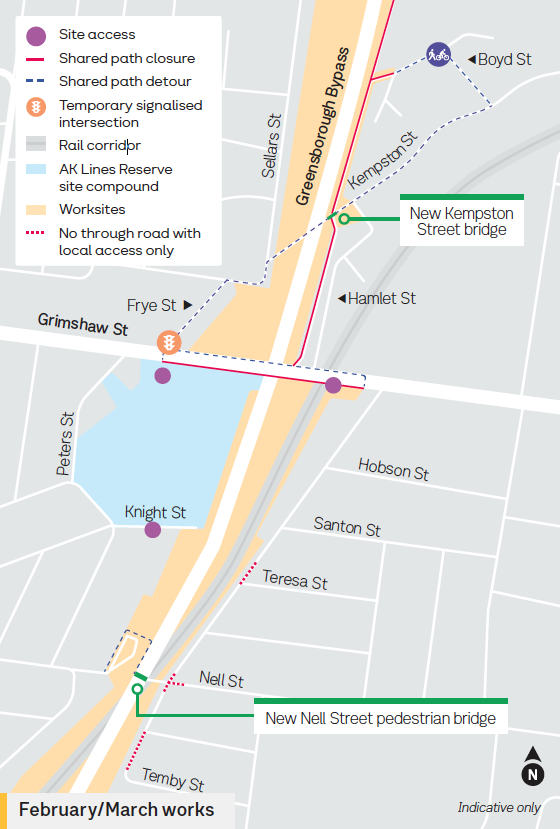 map of works area 