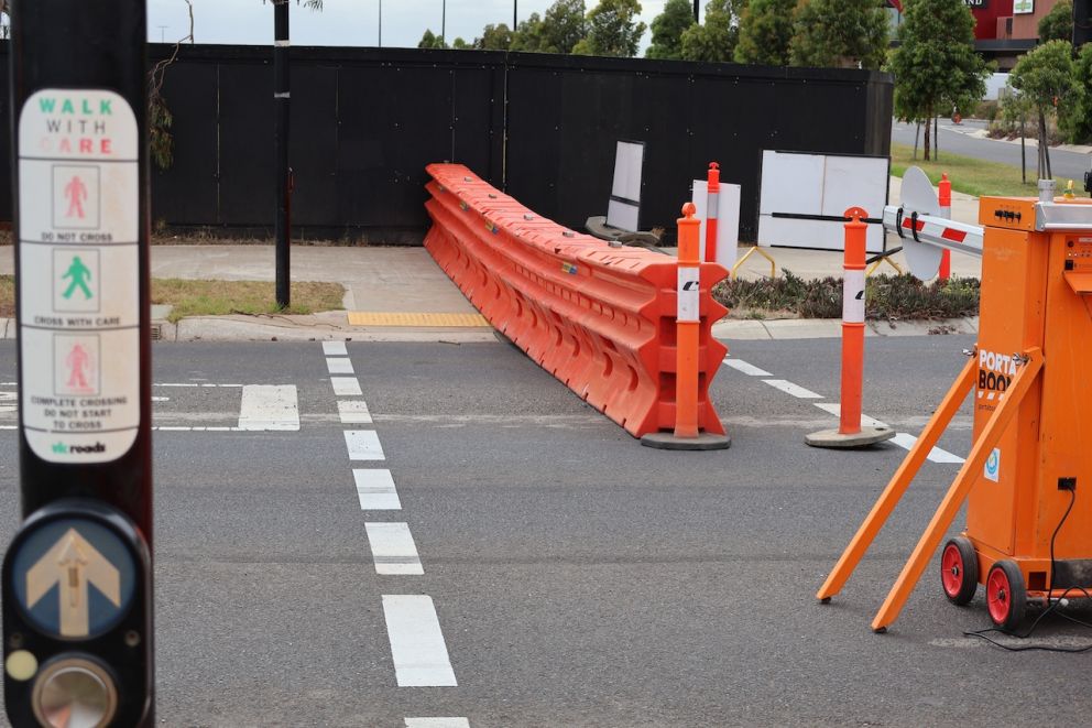 During the recent works at Ferris Road, workers relocated a pedestrian path