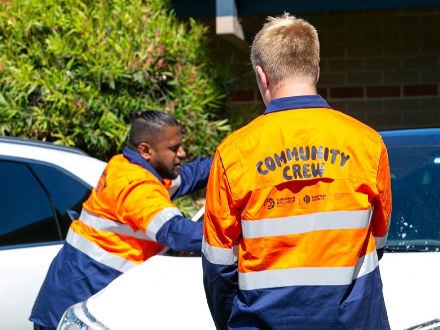 Team out in SRL communities providing a helping hand. 