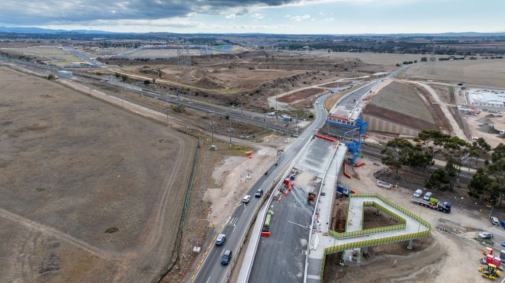 Works at Calder Park Drive are nearing completion