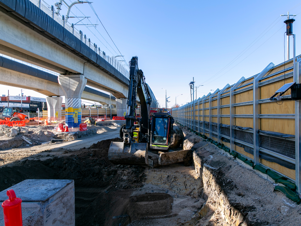 Construction underway in Clayton