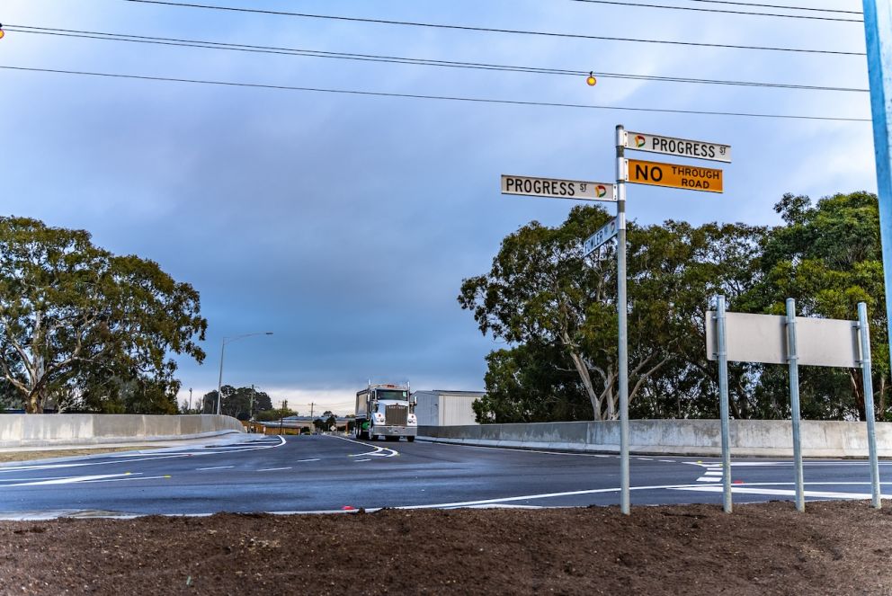 The new Fowler Road bridge provides businesses with safer access to South Gippsland Highway