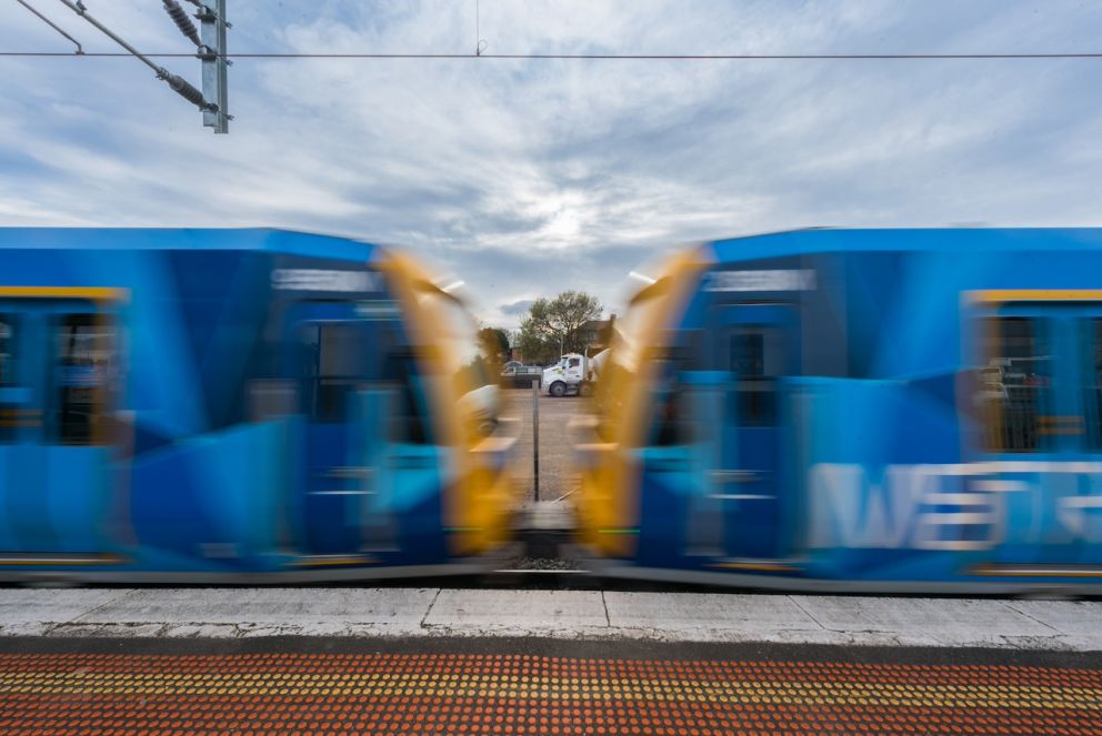 A train at Mordialloc Station