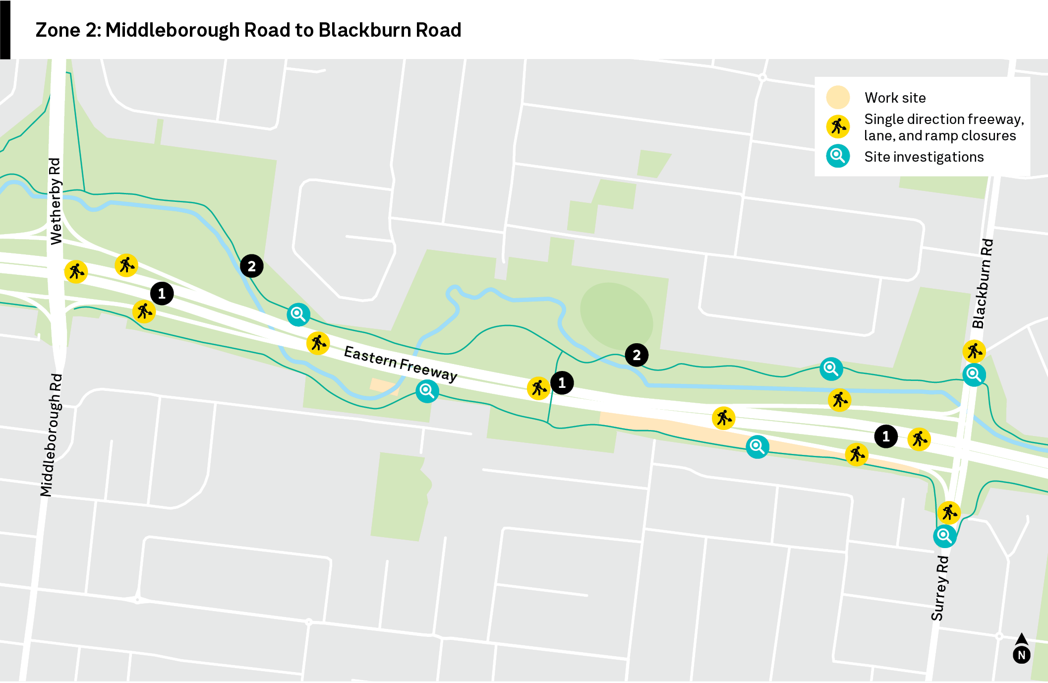 Eastern Freeways_Zone_2_Map