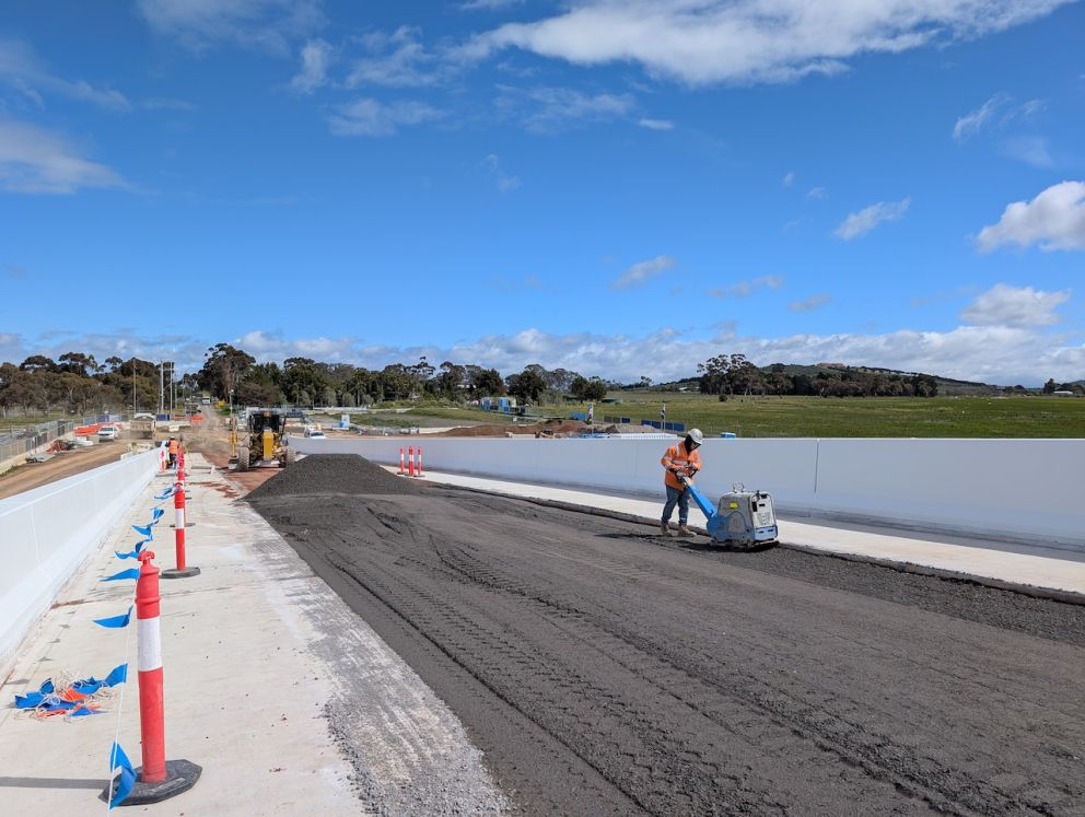 Bridge taking shape at Watsons Road