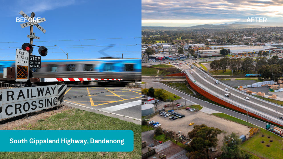 South Gippsland Highway, Dandenong before and after