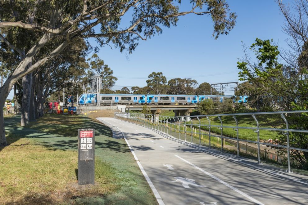 New shared use path at Webster Street