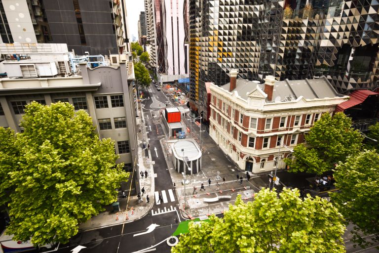 A'Beckett Street has reopened.