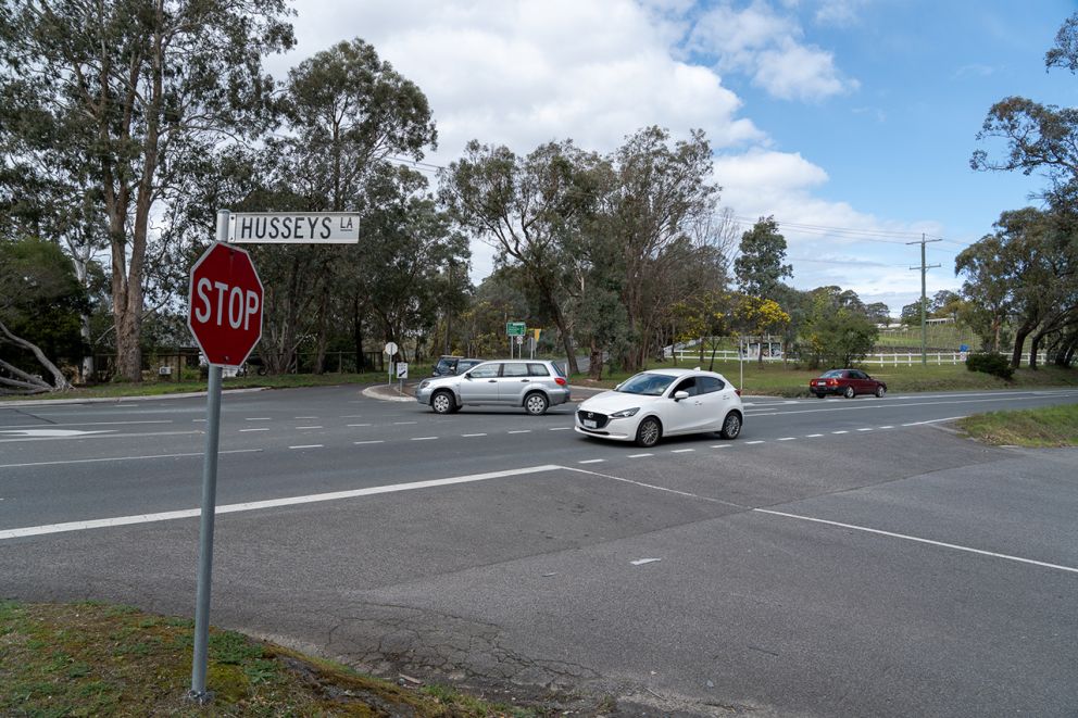 Warrandyte Five Ways Intersection at Husseys Lane