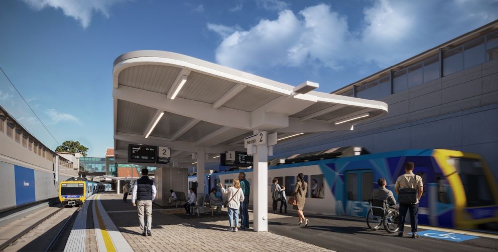 Boronia Station upgrade final render of the station platform improvements. Artist impression only, subject to change