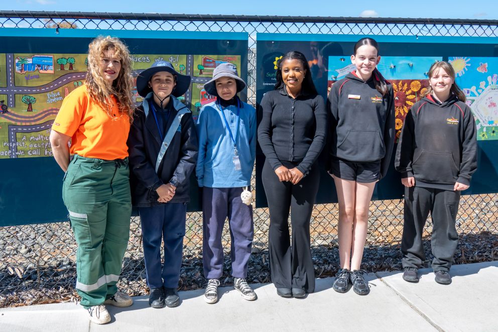 A launch event was held where the artworks are installed around the Melton construction site