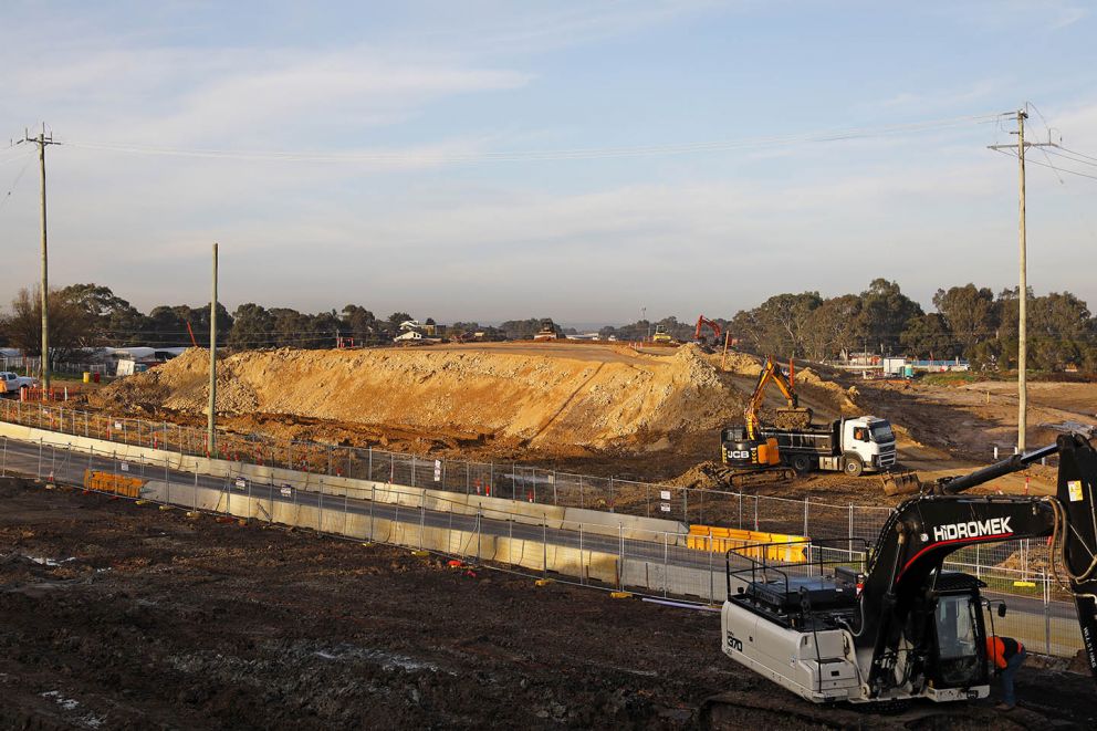 Finished-building-the-foundations-for-the-bridge-over-Old-Dandenong-Road