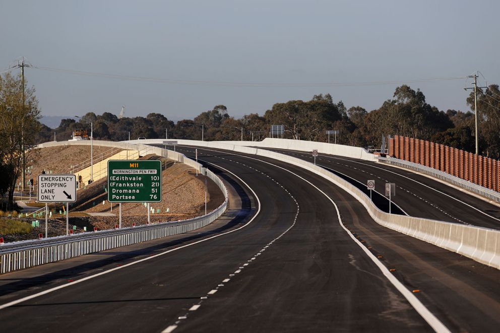 October 2021- Completed line-marking along sections of the freeway