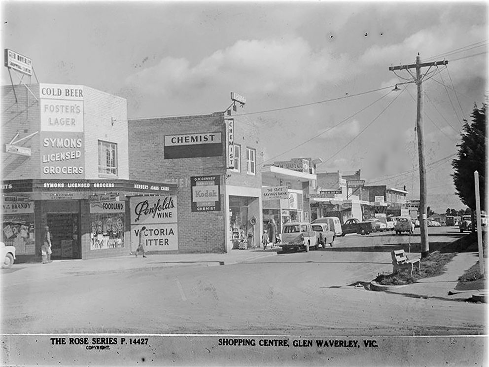Image shows Corner of Springvale Road and Coleman Parade, 1950s 