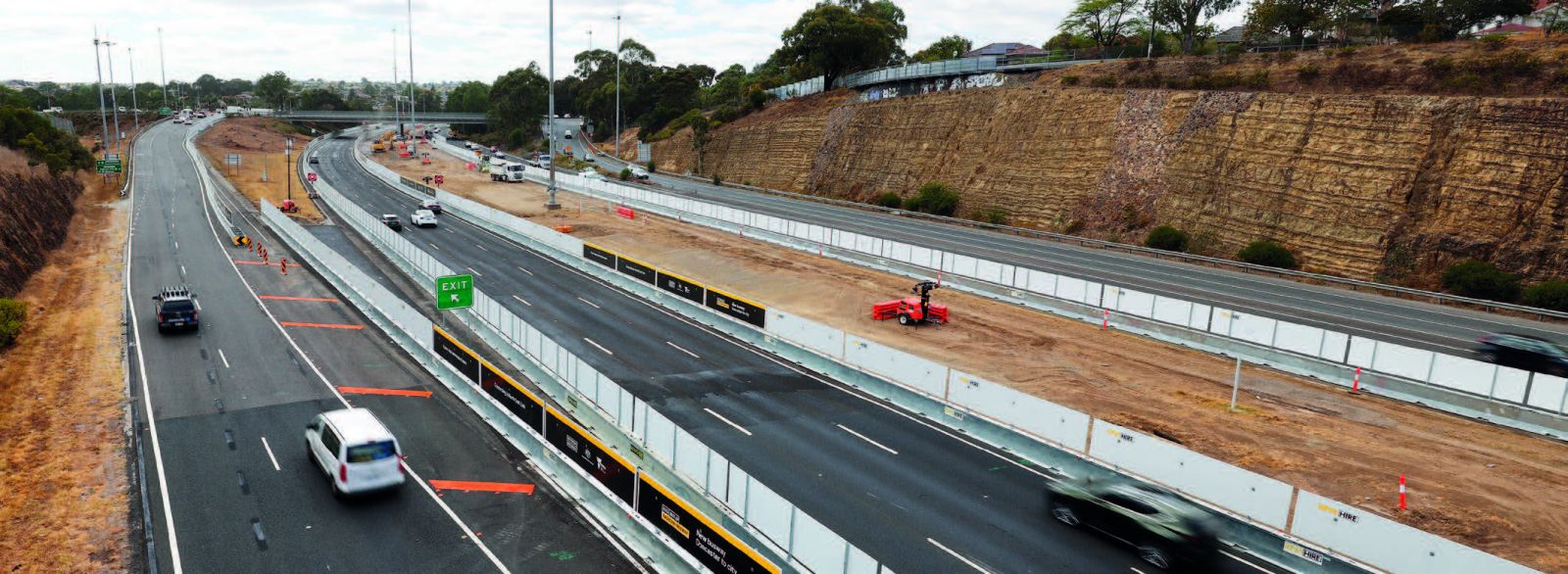 Bulleen Road exit ramp, Eastern Freeway