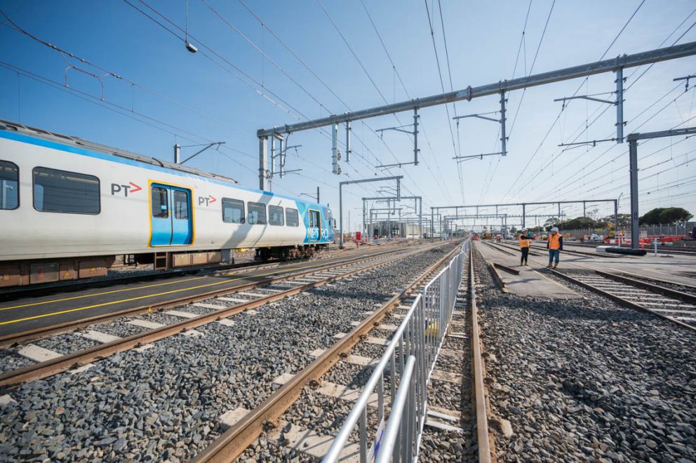 A 42-day construction blitz at the Kananook Train Stabling Yard saw crews work 24/7 to upgrade the facilities