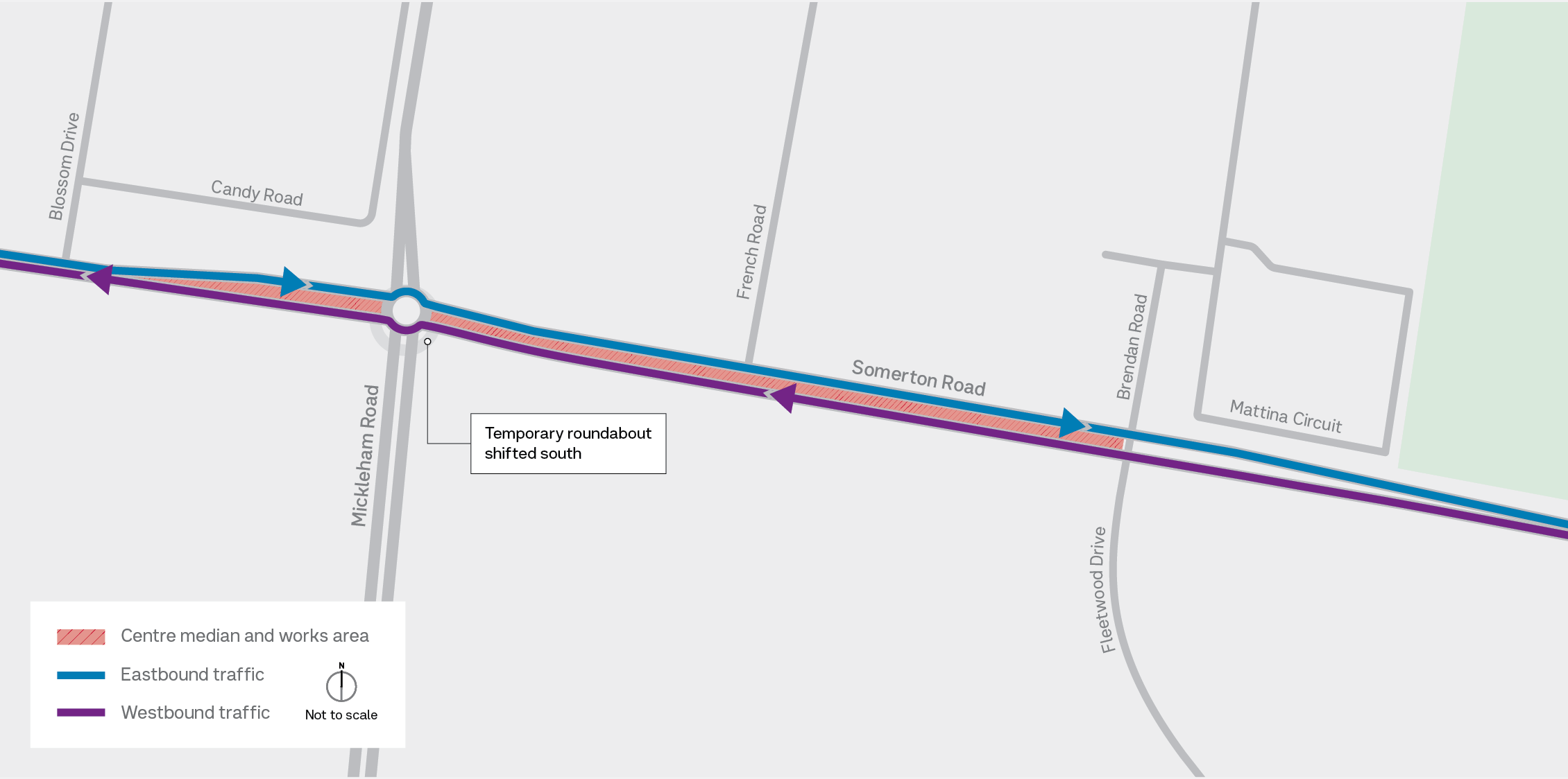 Mickleham Road Upgrade - Somerton Road traffic changes