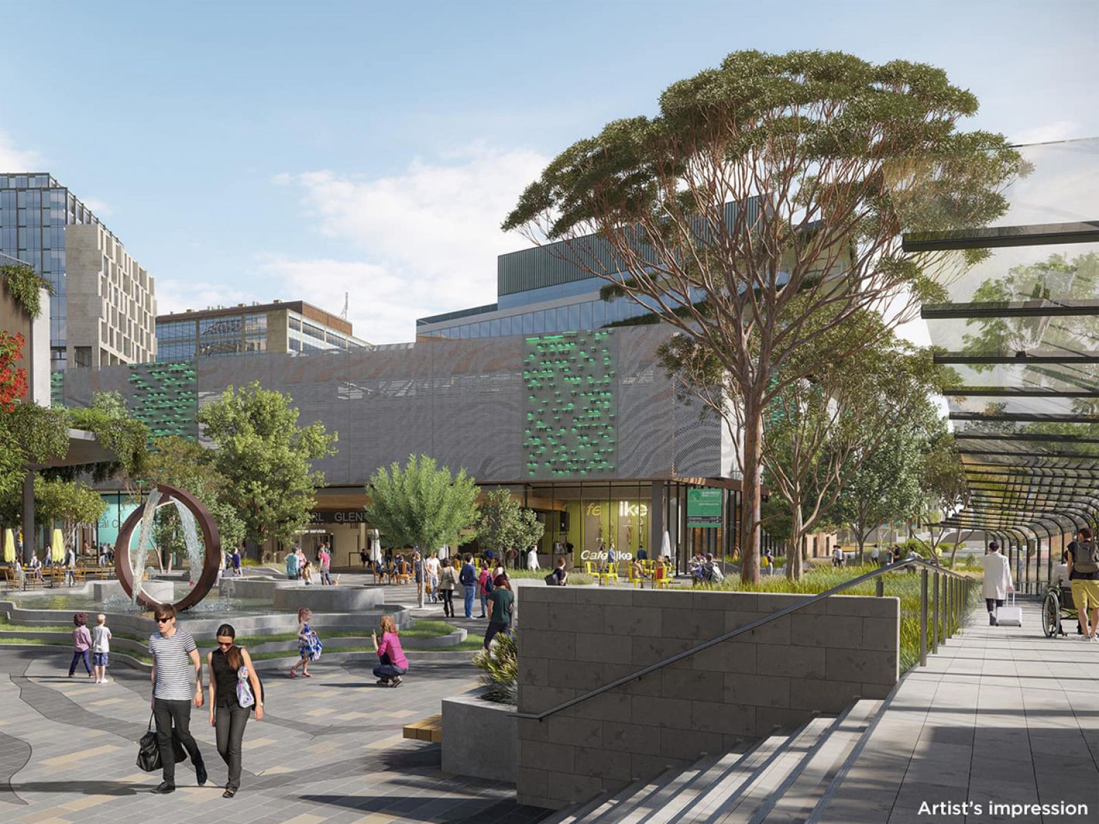 Artist impression of SRL Glen Waverley station