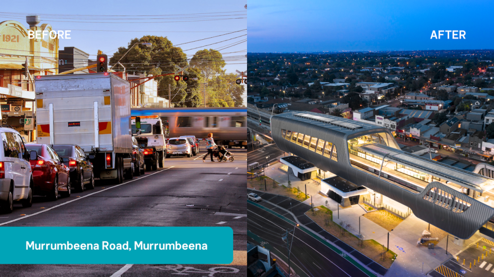 Murrumbeena Road, Murrumbeena before and after