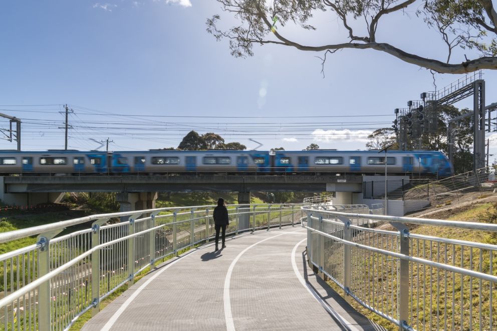 New shared use path at Webster Street