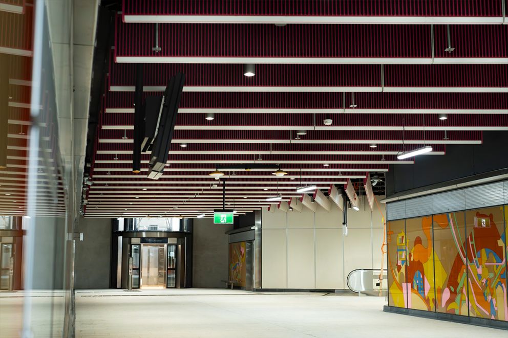 Anzac Station's Albert Road exit. 