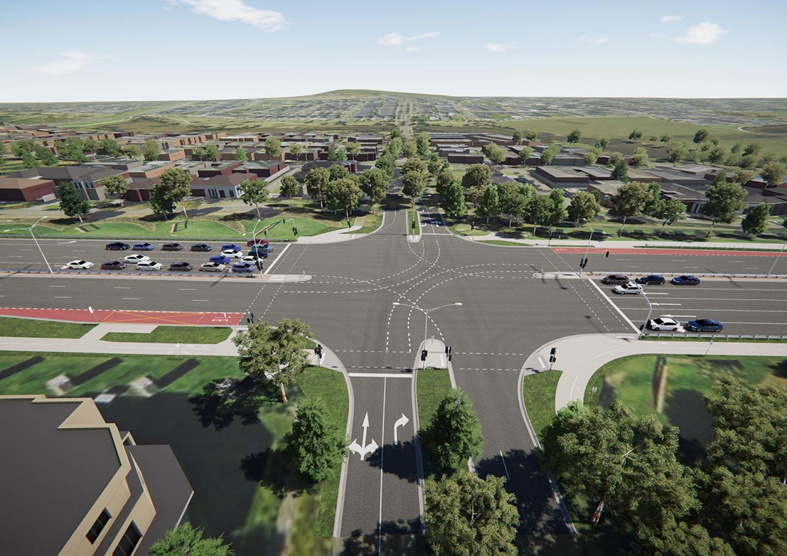 Artist’s impression of the completed Waterview Boulevard