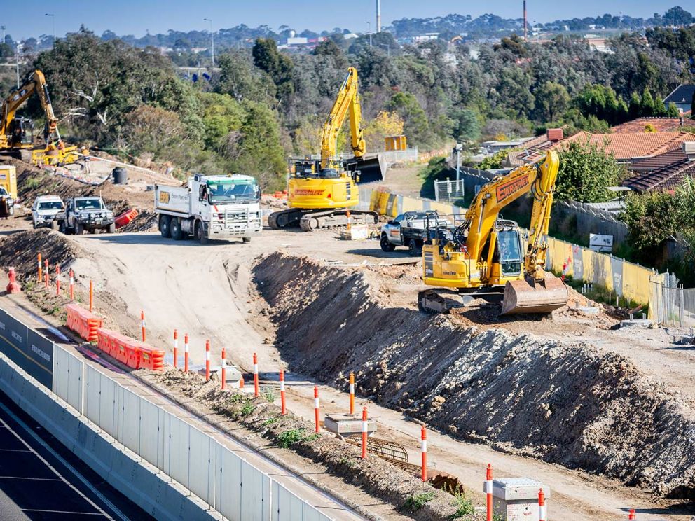 Works near the Hume Freeway to M80 Ring Road ramp