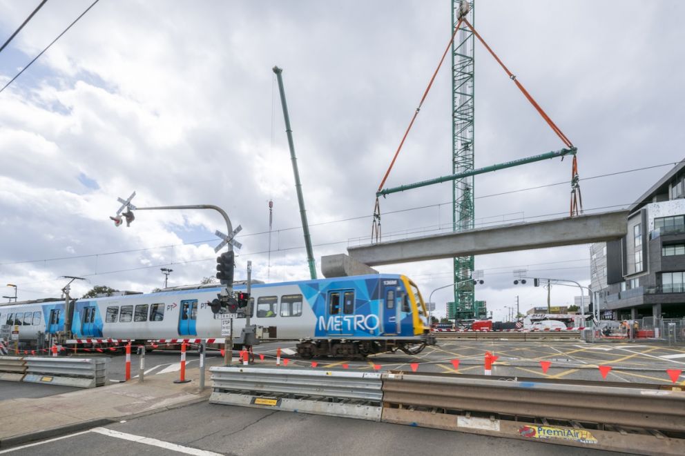 Elevating the rail line will improve safety and reduce congestion for the 18,000 vehicles travelling through the level crossing each weekday