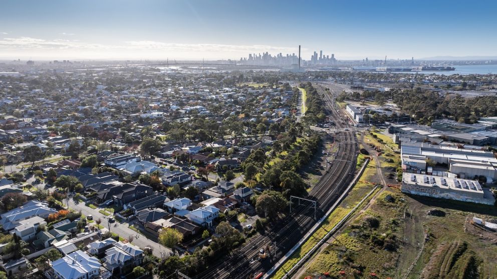 We’re building elevated rail over Maddox Road and closing Champion Road at the level crossing