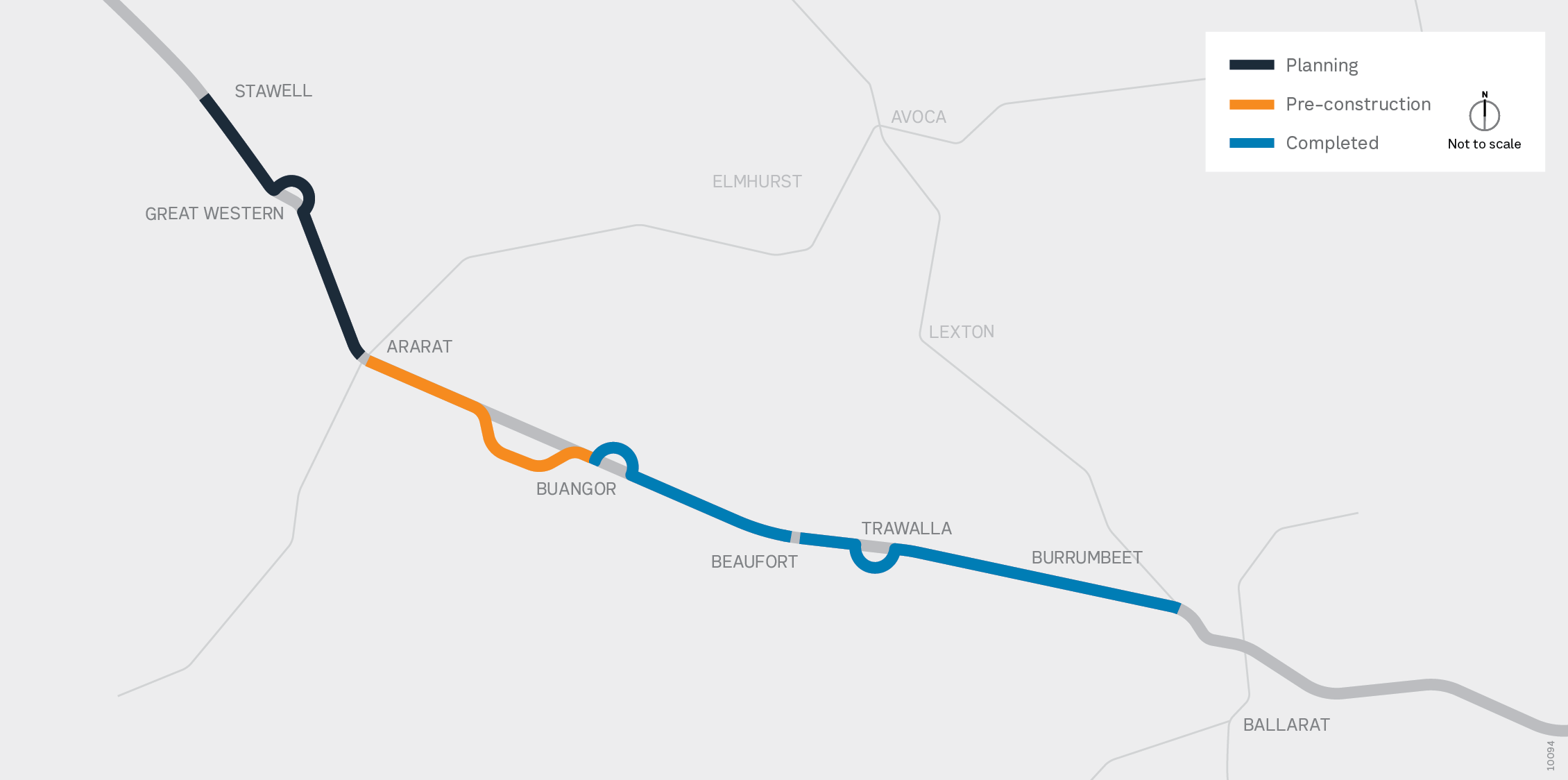 Western Highway Upgrade Project Overview Map