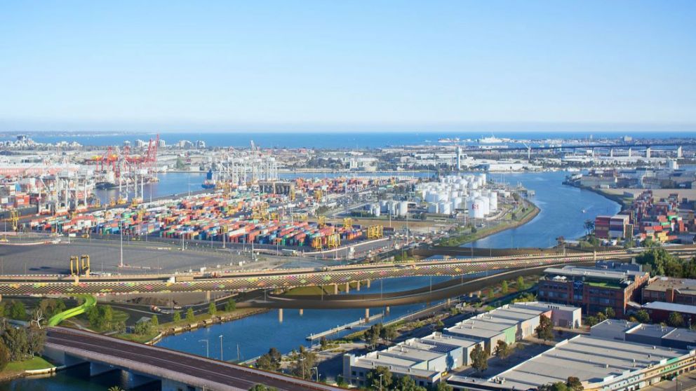 An artist's impression of the new city connections.