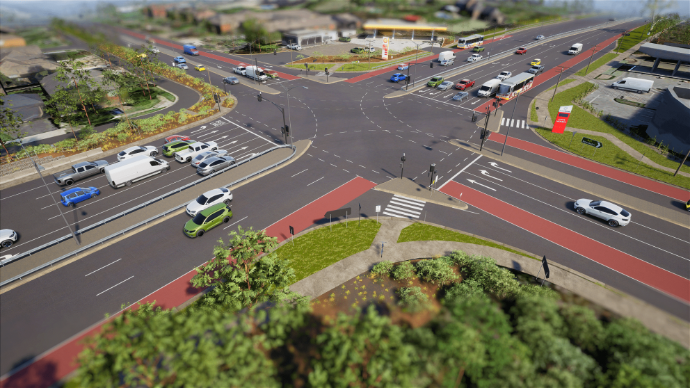 Porter Street intersection artist impression