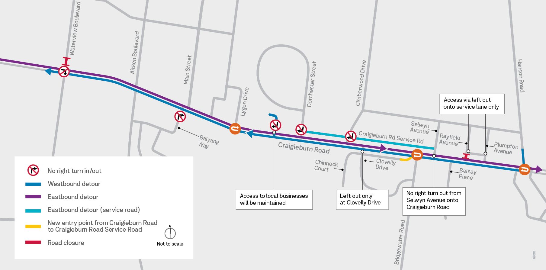CRU Detour map