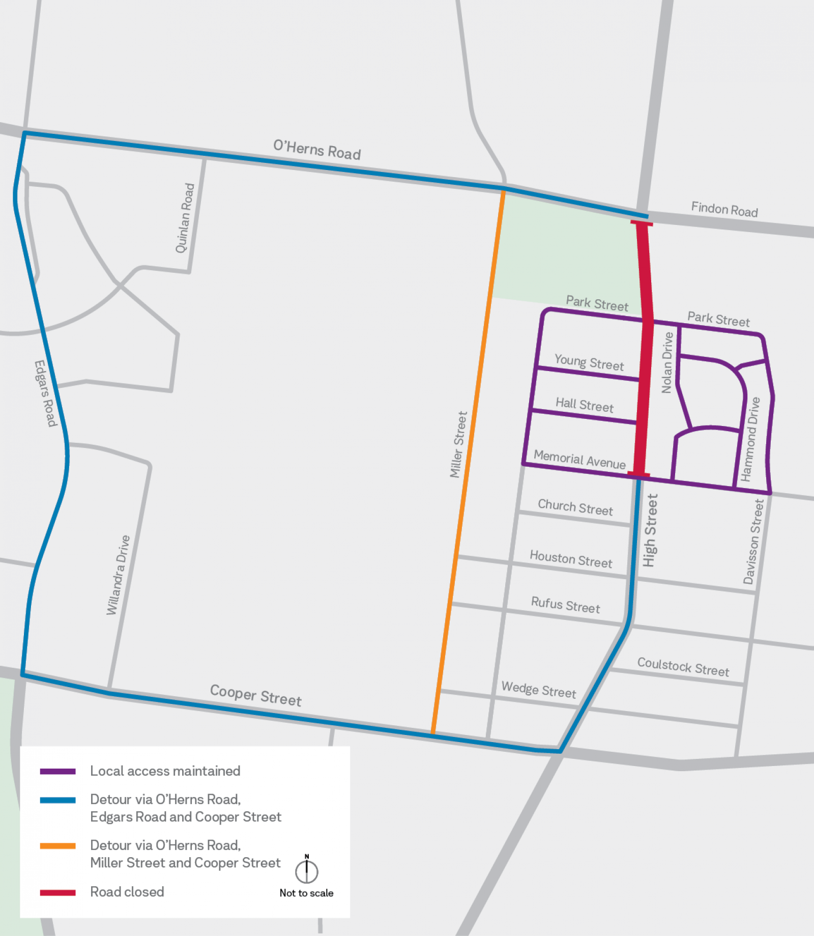 ERU High St Local Access Map