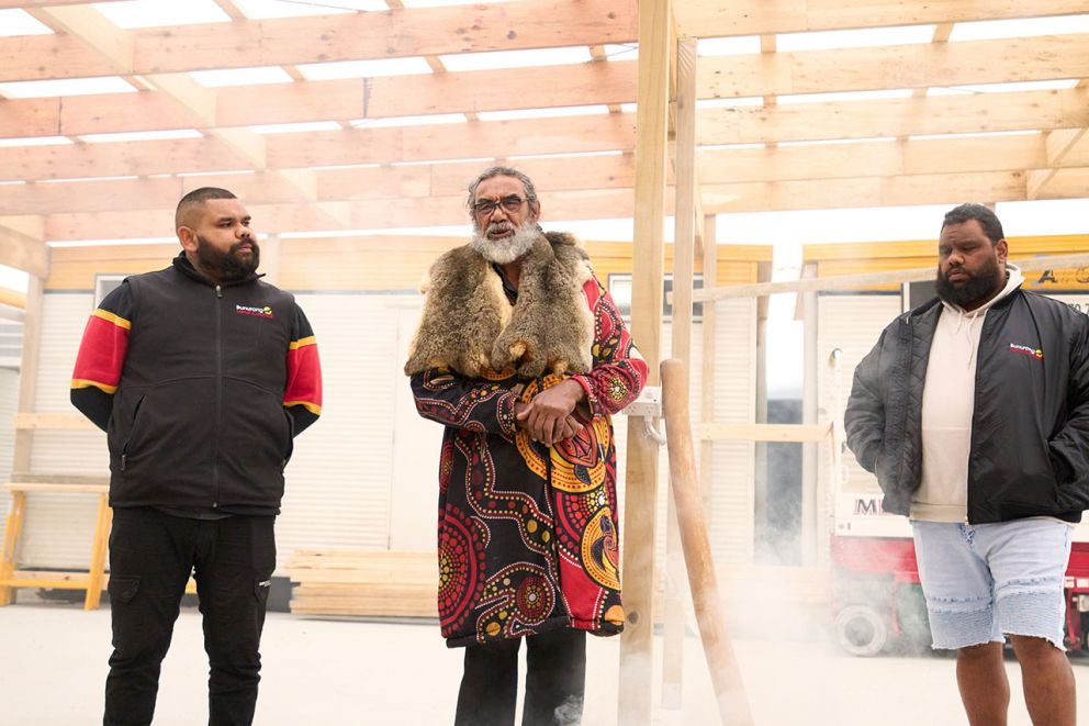 Marking the start of construction with a Traditional Smoking Ceremony