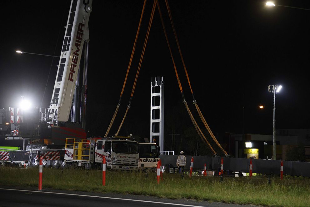 October 2024- Each gantry was over 40m long and weighed almost 40 tonnes