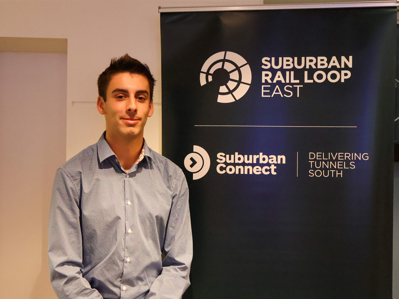 RMIT mechanical engineering student, Tom, at the Apprenticeship Pathways program.