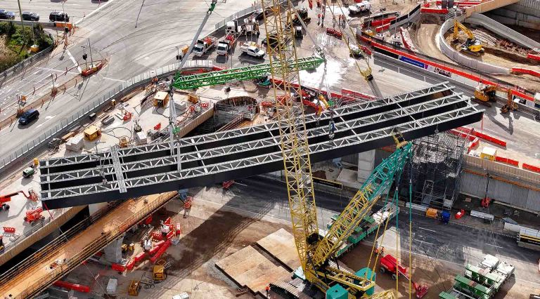 Bulleen Interchange Beams Complete