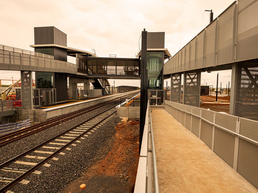 Cobblebank Station near completion