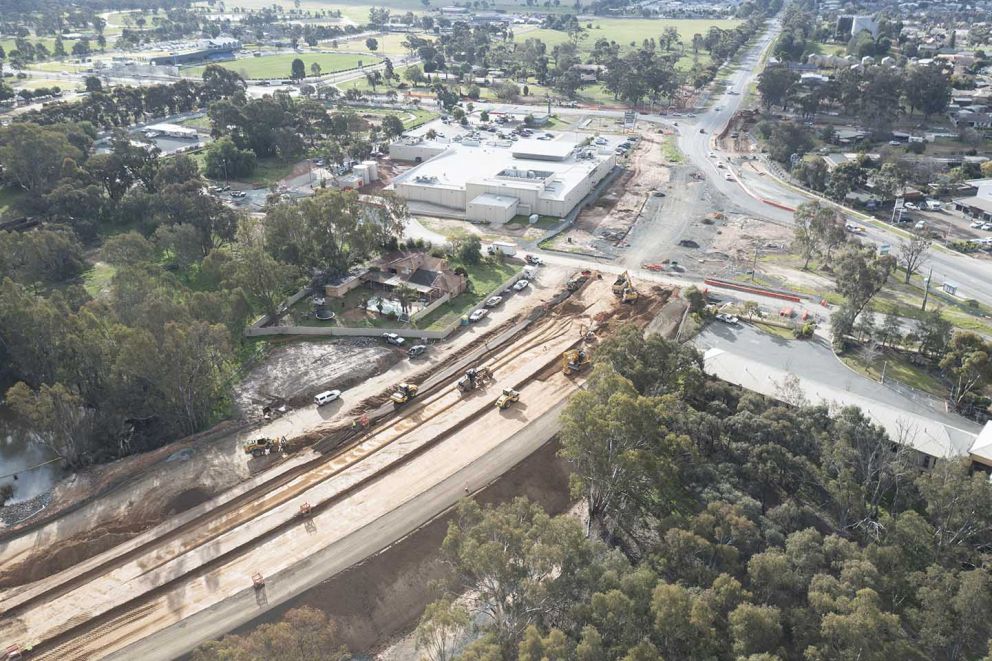 Stage 3 works near Boundary Road Moama 