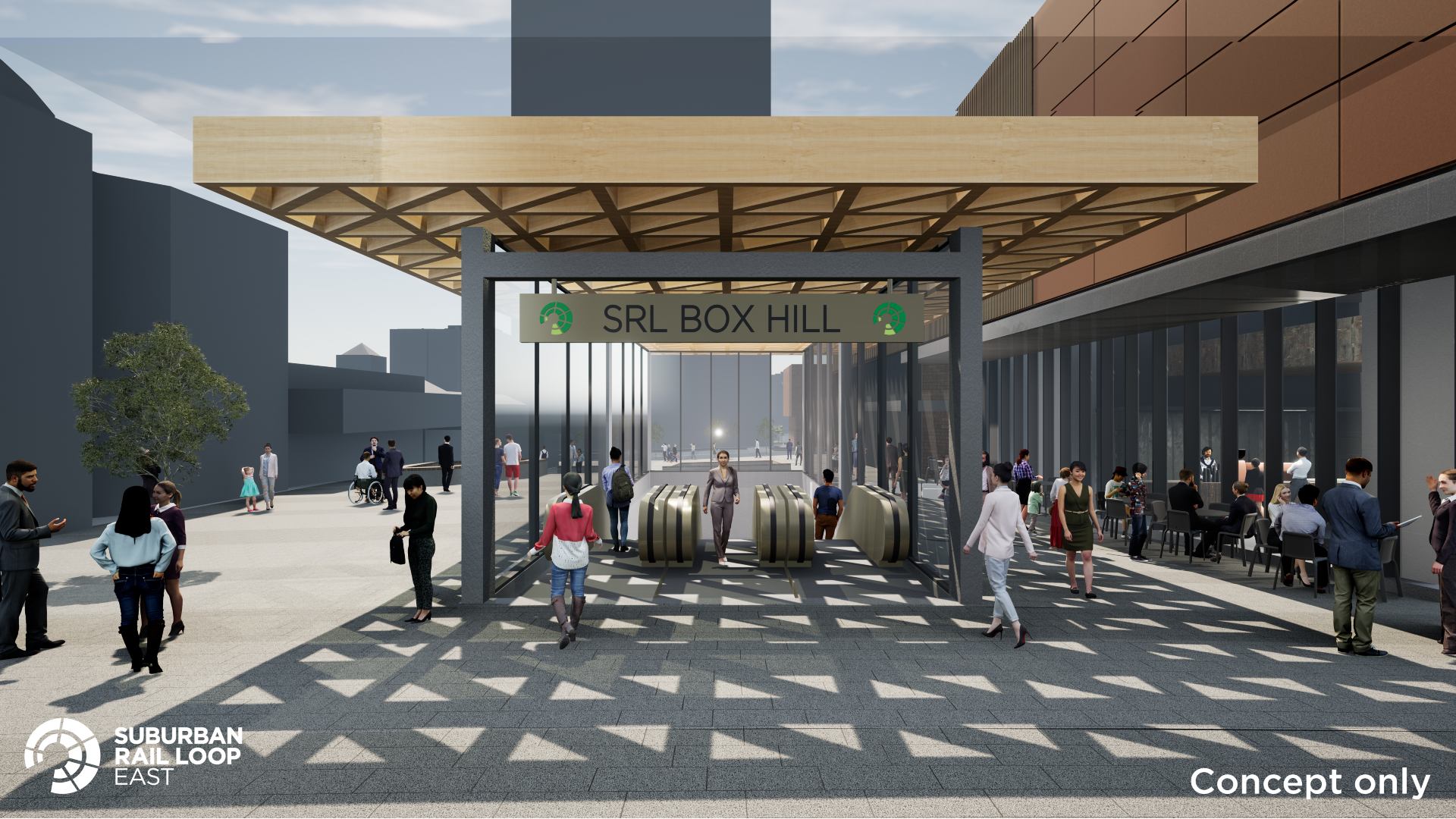 Box Hill SRL Station concept design