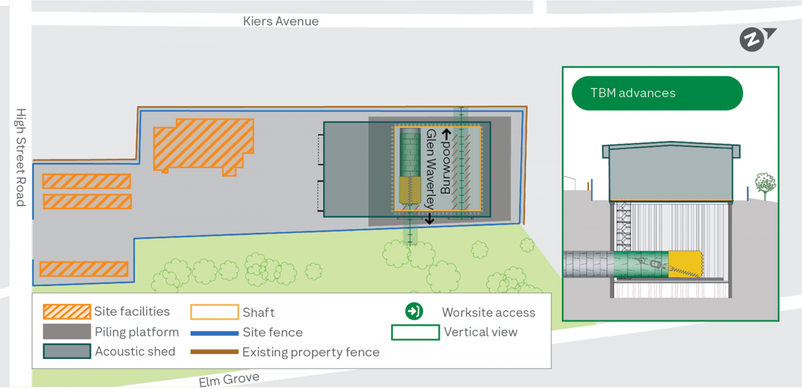 Map of SRL emergency support facility in stage 4