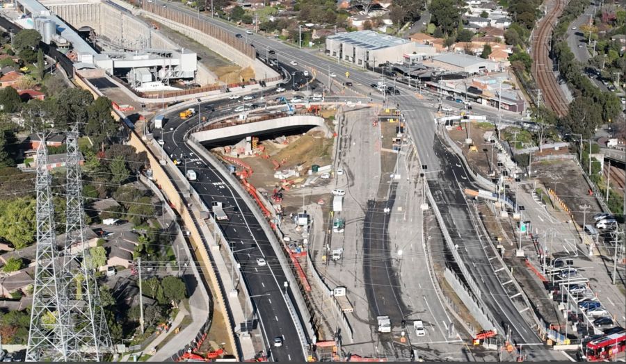 Watsonia Road landscaped bridge