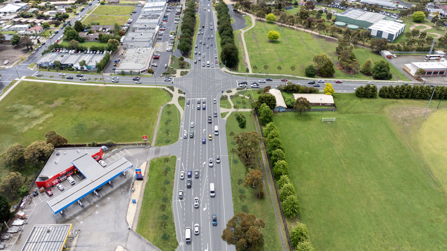Northern Highway Intersection Upgrade - Render
