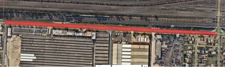 Map showing closure on Sunshine Road