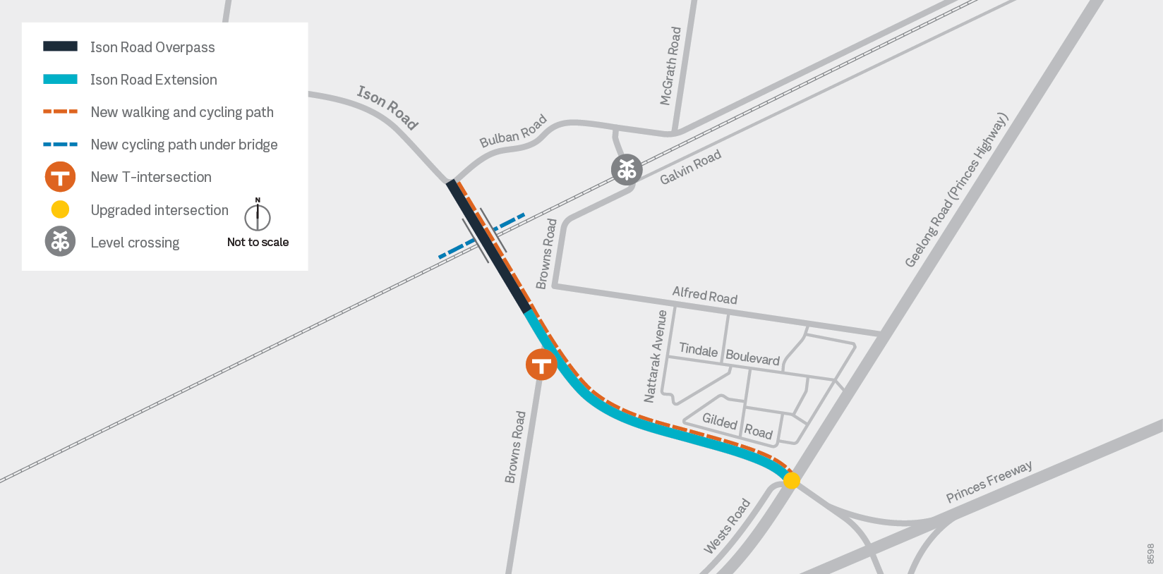 Ison Road Rail Overpass map