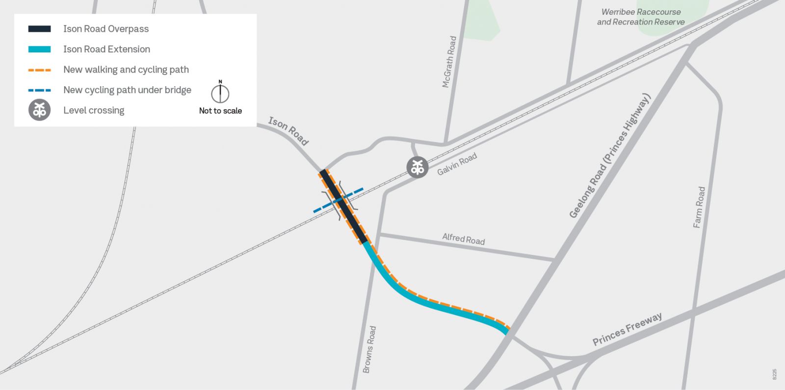 Ison Road Rail Overpass map